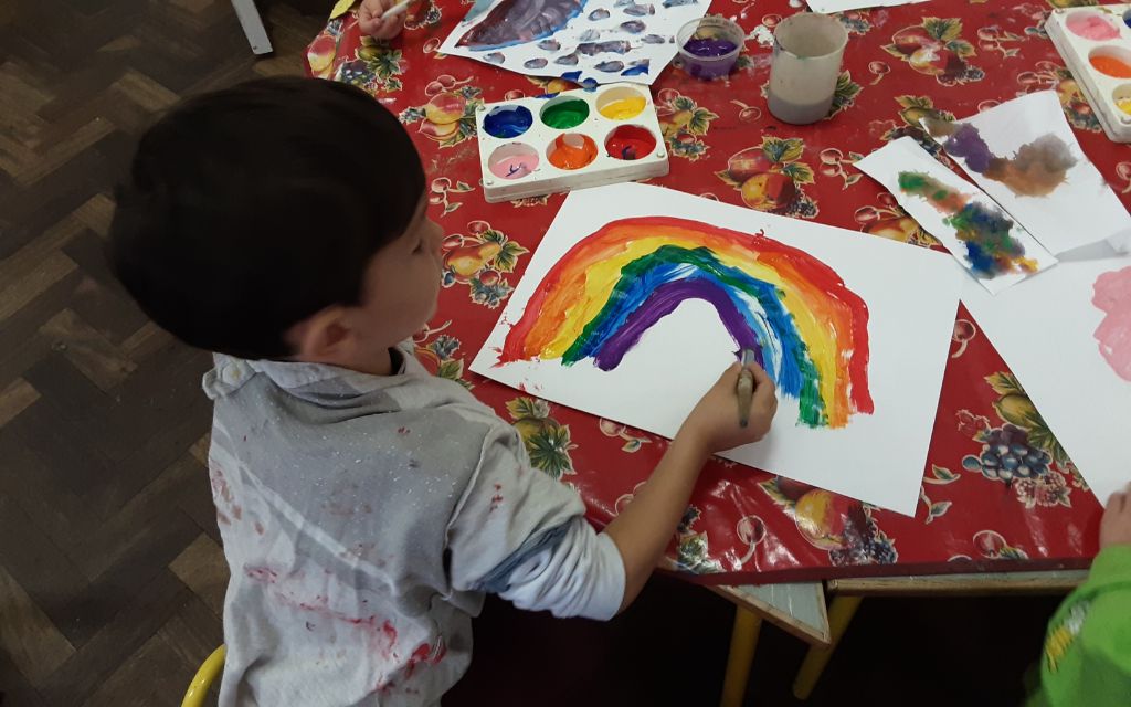 rainbow painting