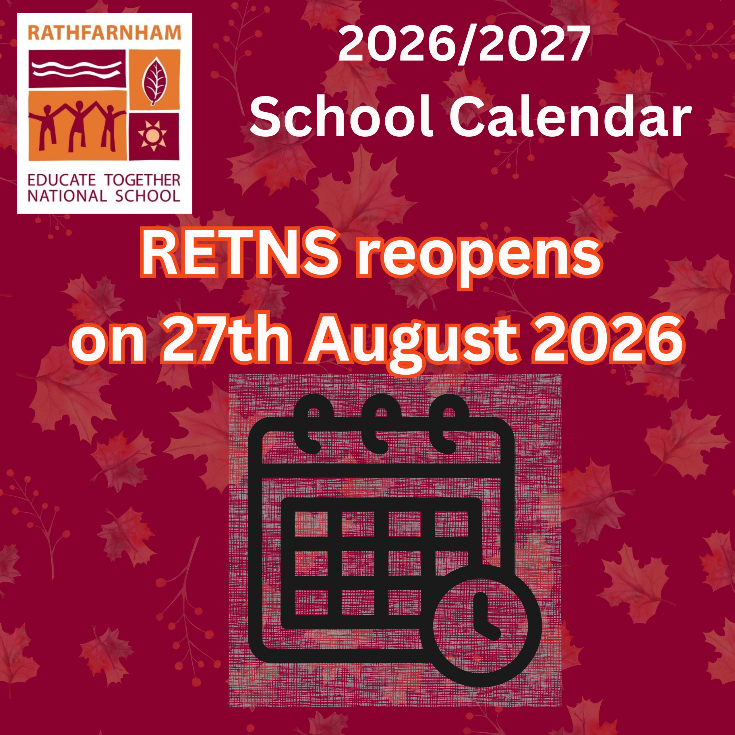 RETNS reopens on 27 August 2026
