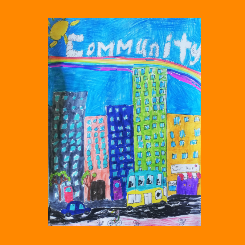 a child's picture of community